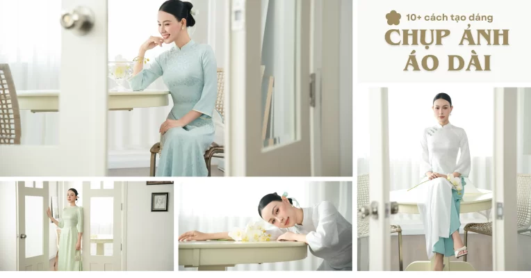 Cách tạo dáng chụp ảnh áo dài đẹp và tự nhiên