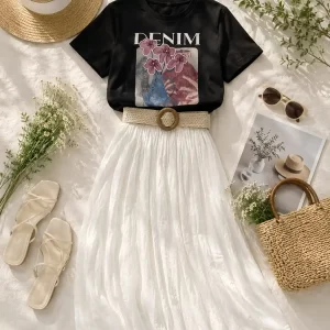 Áo thun Denim AO20199