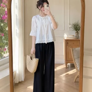 Quần ống rộng 1 nút QUA01275 QUA01276 QUA01277