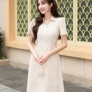 Đầm cổ V hoạ tiết hoa nhí DA06827 DA06828 DA06829