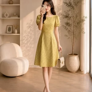 Đầm cổ thuyền chữ A nhí DA06851 DA06852