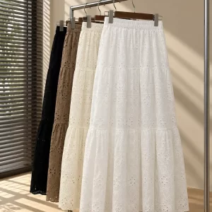 Chân váy đục lỗ hoa VA05383 VA05384 VA05385 VA05386