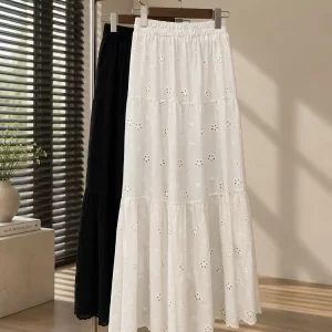 Chân váy đục lỗ hoa nhí VA05389 VA05390